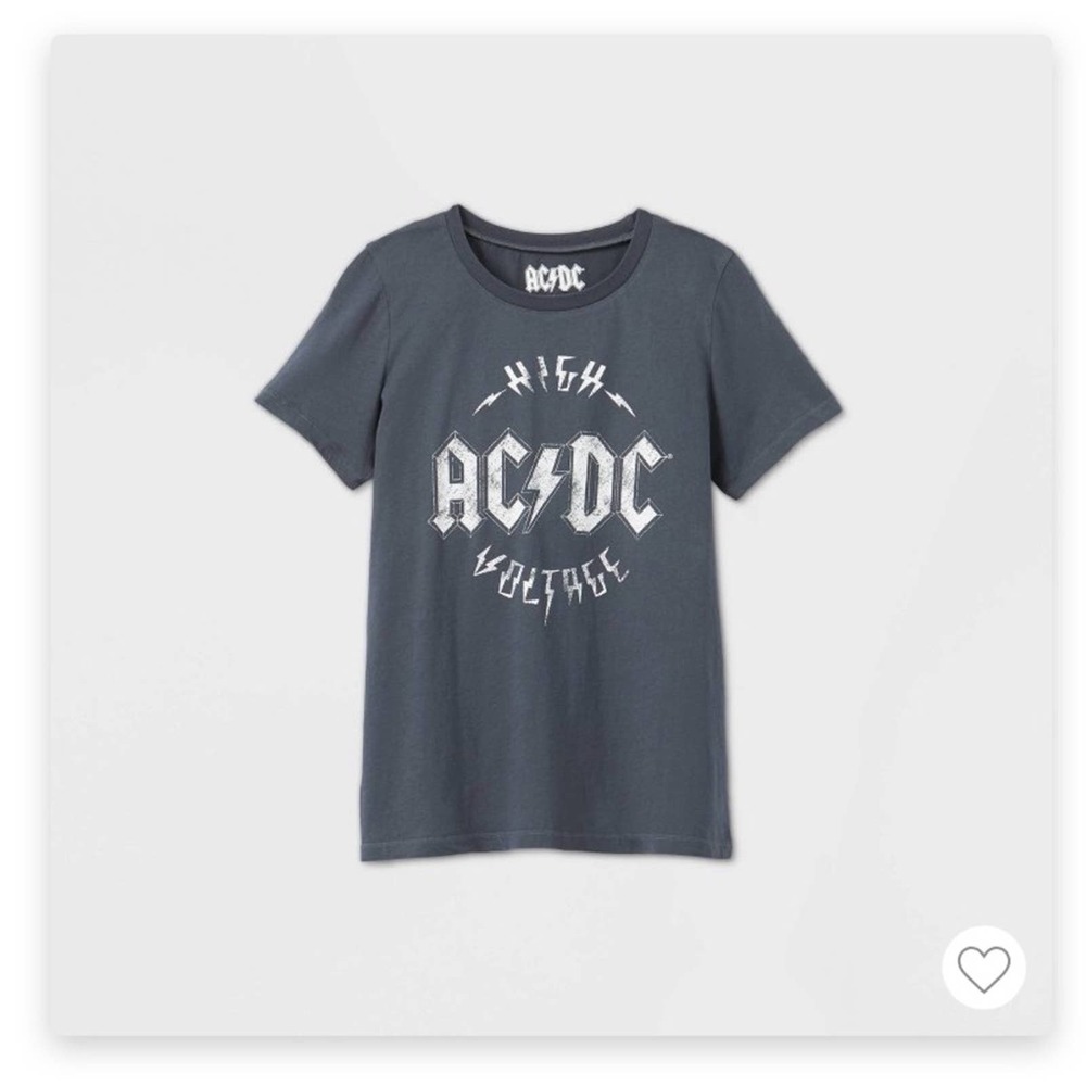 AC/DC Blue Grey High Voltage Graphic Tee XXL NWOT
